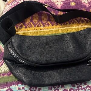 Black Leather Men's Bag